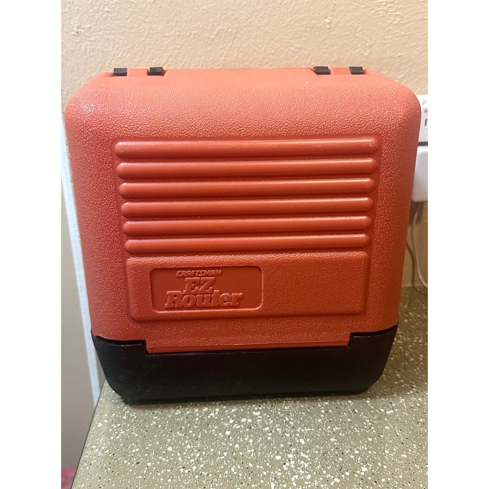 Craftsman EZ Router Carry‎ Case Tool Storage Box Orange Black Organizer